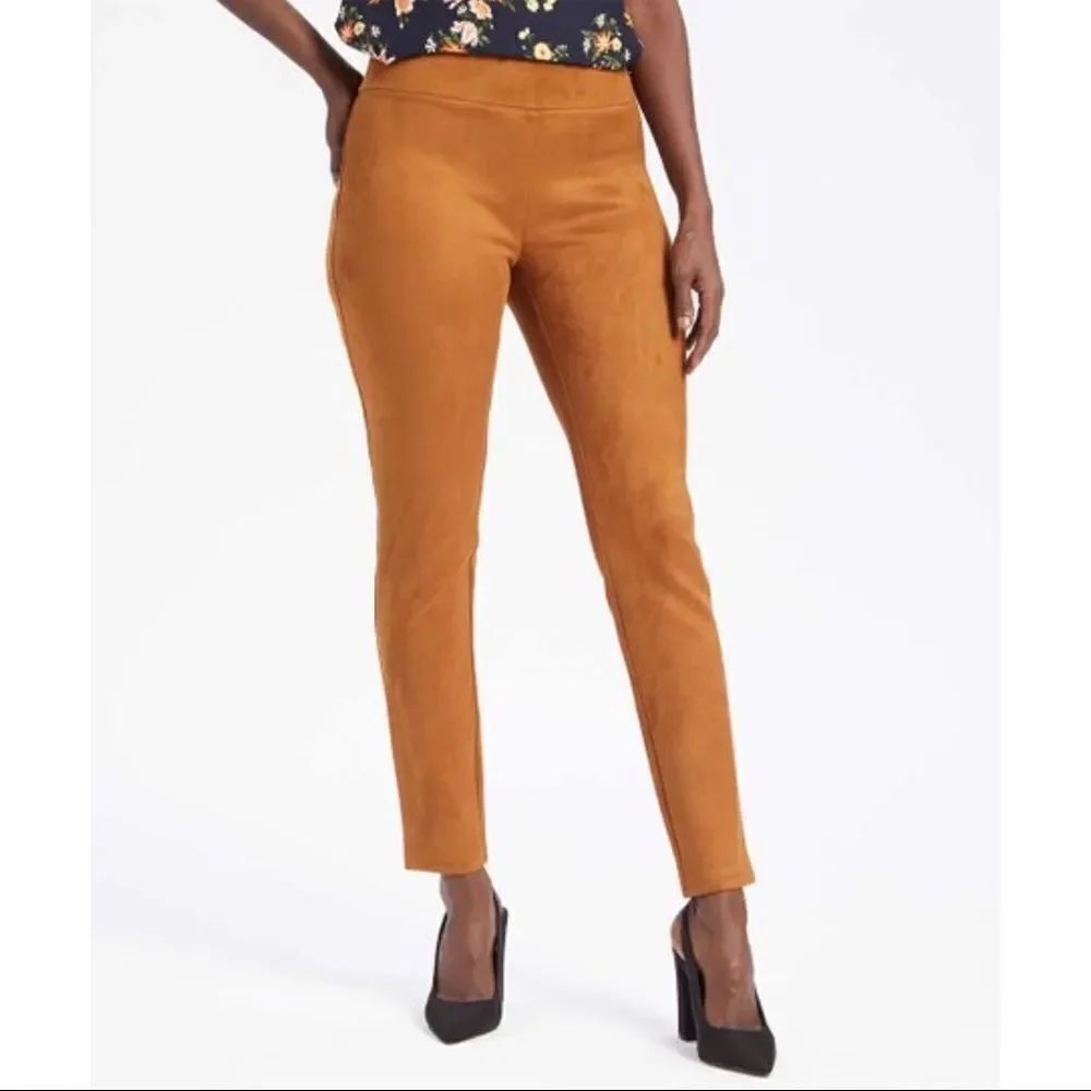 ✨ loft outlet brown butter pointe faux suede leggings✨